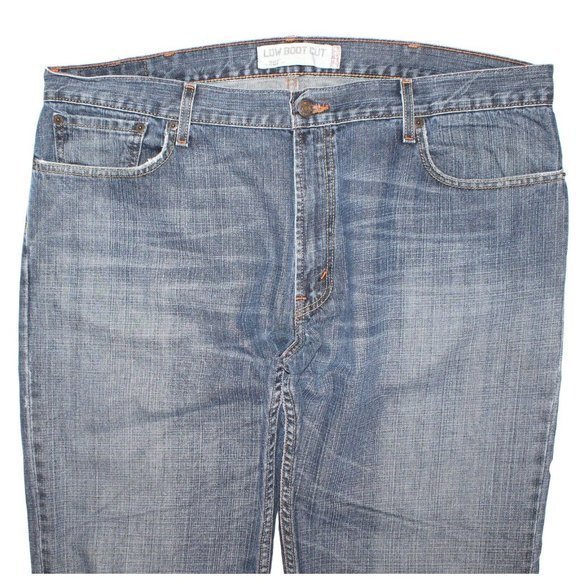 Levi's 527 Low Rise Boot Cut Blue Jeans 100% Cotton Mens Measures Size 41 x 36 - Picture 2 of 10